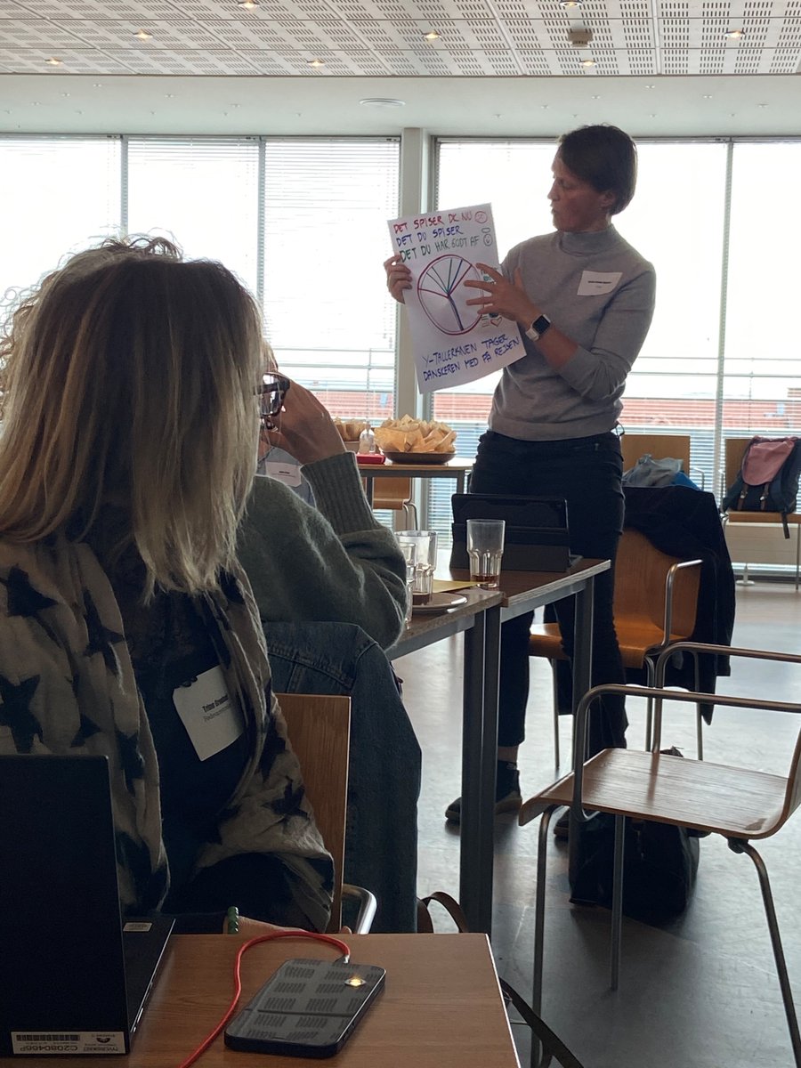 SundMadDK's tweet photo. I dag afholdt vi workshop sammen med @Foedevare om hvordan fremtidens kostmodeller kan se ud.

Deltagerne var stort set enige i, at der er en god idé at visualisere kostens sammensætning. Samtidigt er det en svær opgave at nå ud til en stor målgruppe med forskellige behov. https://t.co/lJaC85Pk1f