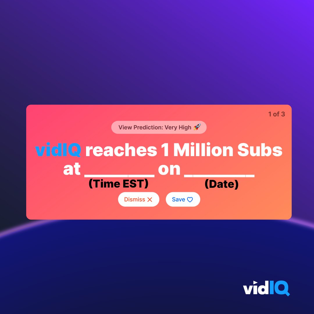 vidIQ tweet media