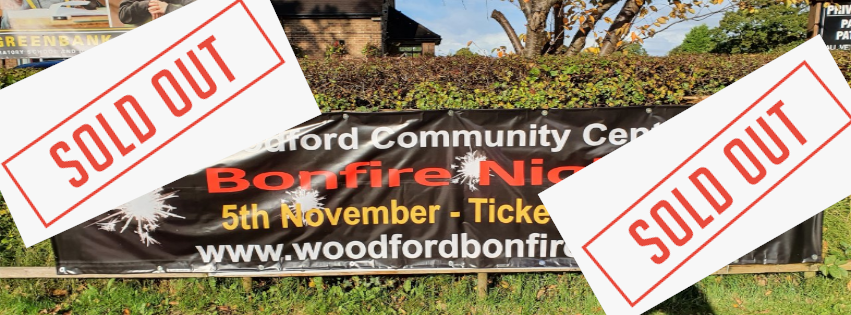 Woodford Centre SK7 (@woodfordcentre) on Twitter photo Our Bonfire Ni9ght Event is now sol out. Very sorry but we are at full capacity and there will be no further release of advance tickets or on the night. <a href="/WoodfordPlayers/">Woodford Players</a> <a href="/WoodfordSK7/">Woodford SK7</a> <a href="/RealCheshireSet/">TheRealCheshireSet</a> <a href="/CanalsideRadio/">Canalside Radio</a> Our Bonfire Ni9ght Event is now sol out. Very sorry but we are at full capacity and there will be no further release of advance tickets or on the night. <a href="/WoodfordPlayers/">Woodford Players</a> <a href="/WoodfordSK7/">Woodford SK7</a> <a href="/RealCheshireSet/">TheRealCheshireSet</a> <a href="/CanalsideRadio/">Canalside Radio</a>