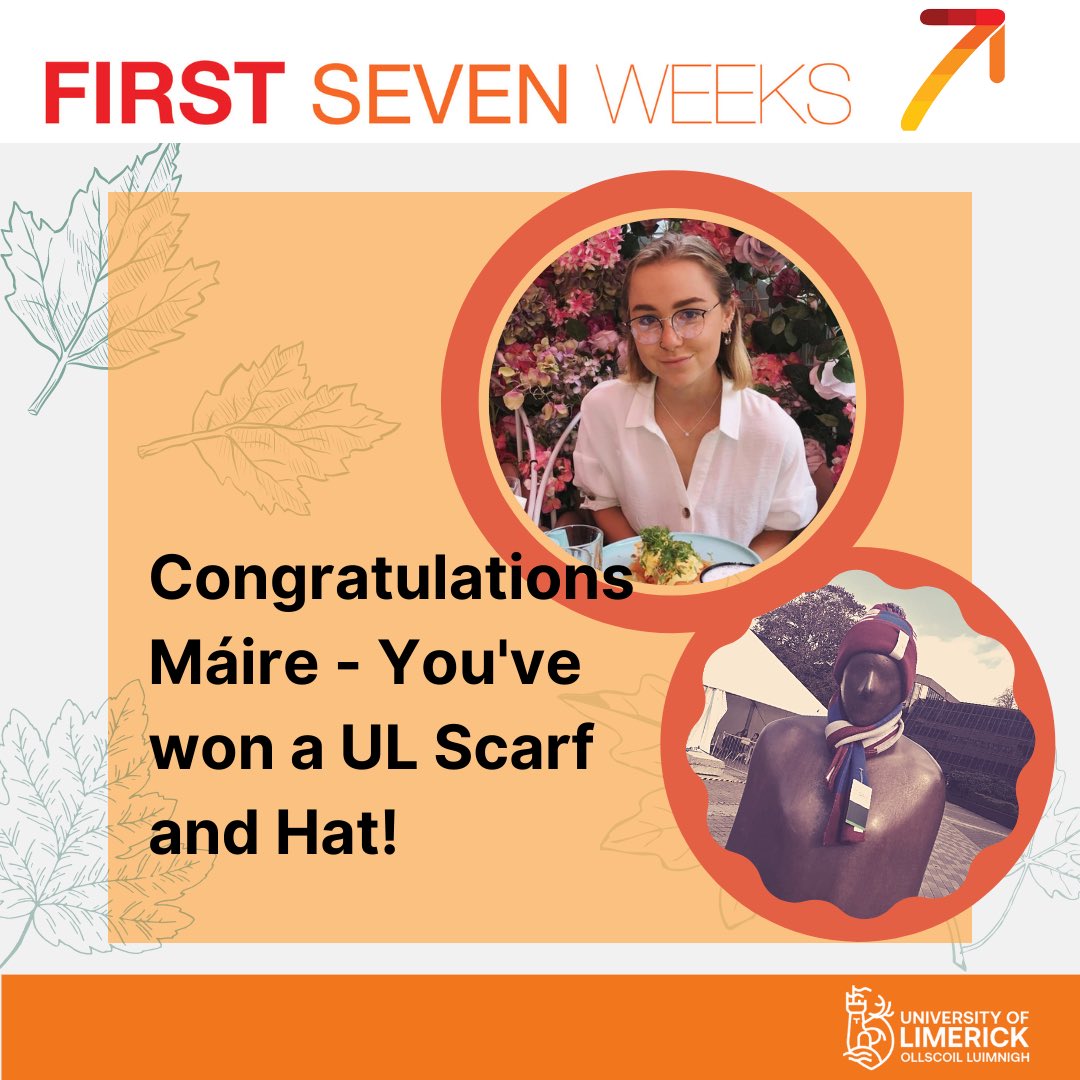 ULF7W's tweet photo. This week’s winner is @maeryodonnell!

Stay tuned - we’ve more competitions to announce and more prizes to give out!

#competition #firstsevenweeksul https://t.co/iFjMlDlkJd