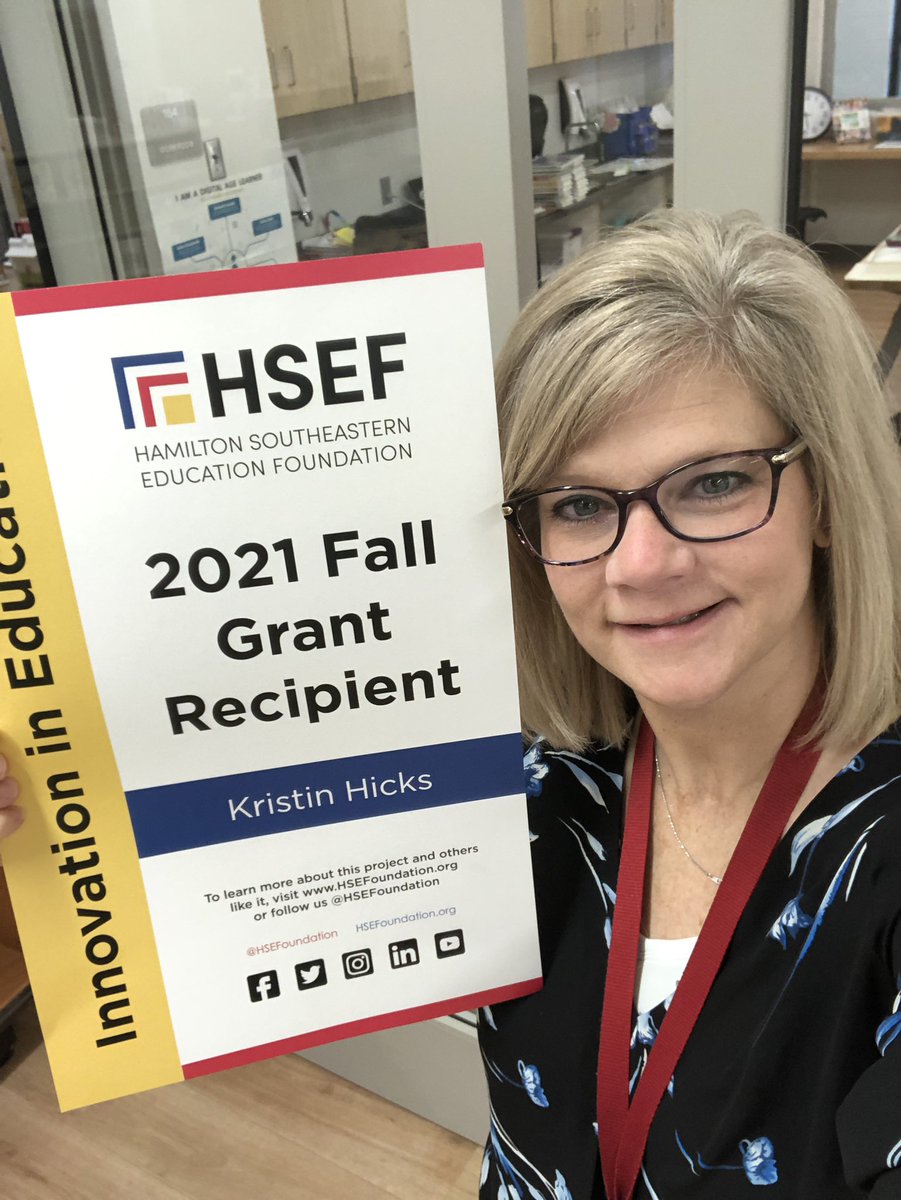 khickslms's tweet photo. I was surprised today with a fun visit @CREhseIN! The @hsefoundation grant that I applied for this year was funded! Thanks #HSEF and @GeistHalf! I can’t wait to bring the Roadrunner Tale Trail to CRE! Stay tuned for updates on the progress of this project! 😀 🎉🎉🎉 https://t.co/2NH1XT7uFg