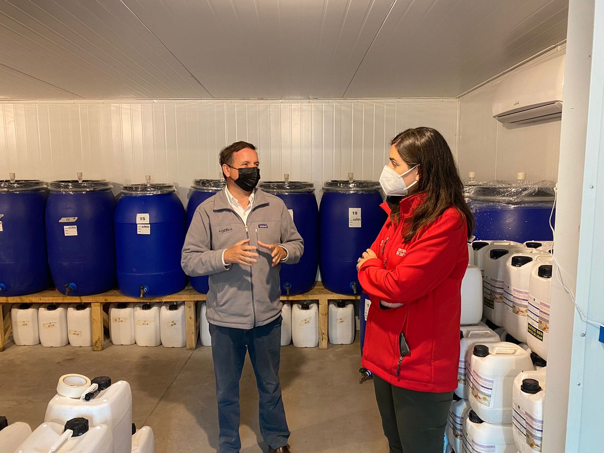 ProChile_Oh's tweet photo. La #agricultura sustentable es uno de los grandes desafíos que tenemos como región y país. Por eso la directora regional de @ProChile_Oh, @Msofiasb visitó la empresa exportadora #BioApply que producen biofertilizantes libres de metales pesados para seguir apoyando su crecimiento https://t.co/EhM05zplOL