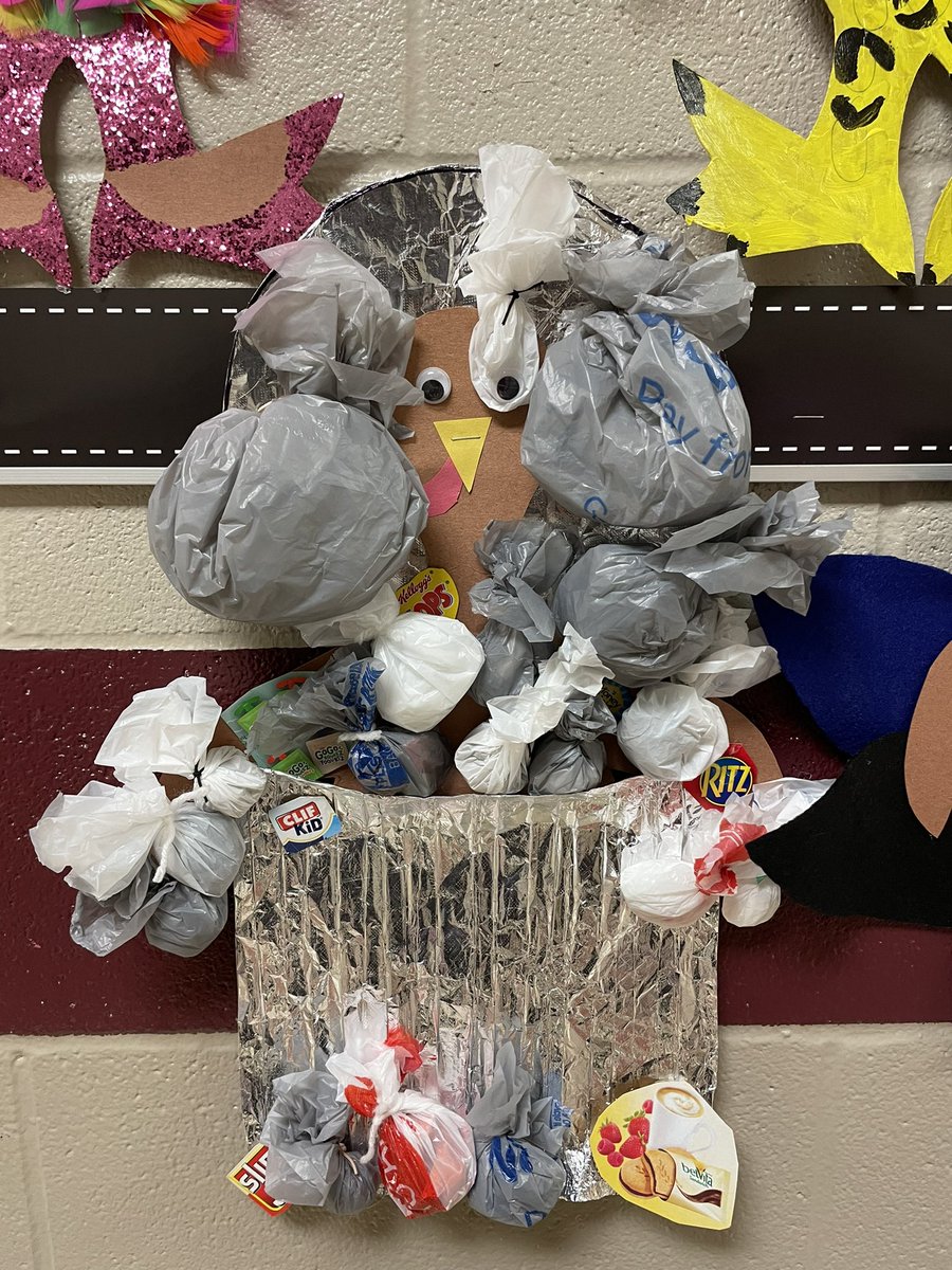 KMDIAZ44's tweet photo. It’s that time of the year and the turkeys are more creative than ever to hide this Thanksgiving season. @SATXPolice @NASA @STMath @SASOLIDWASTE thanks for giving our kindergartners some inspiration. @nisdkrueger https://t.co/yGejGKbpSA