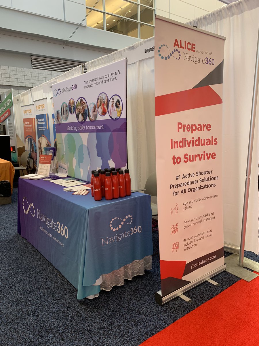 ALICEtraining's tweet photo. We are at #CSCatEDspaces! Come see us in booth 1344. @CampusSafetyMag @CSEventTweets @Navigate360_ https://t.co/nGTz9B195K