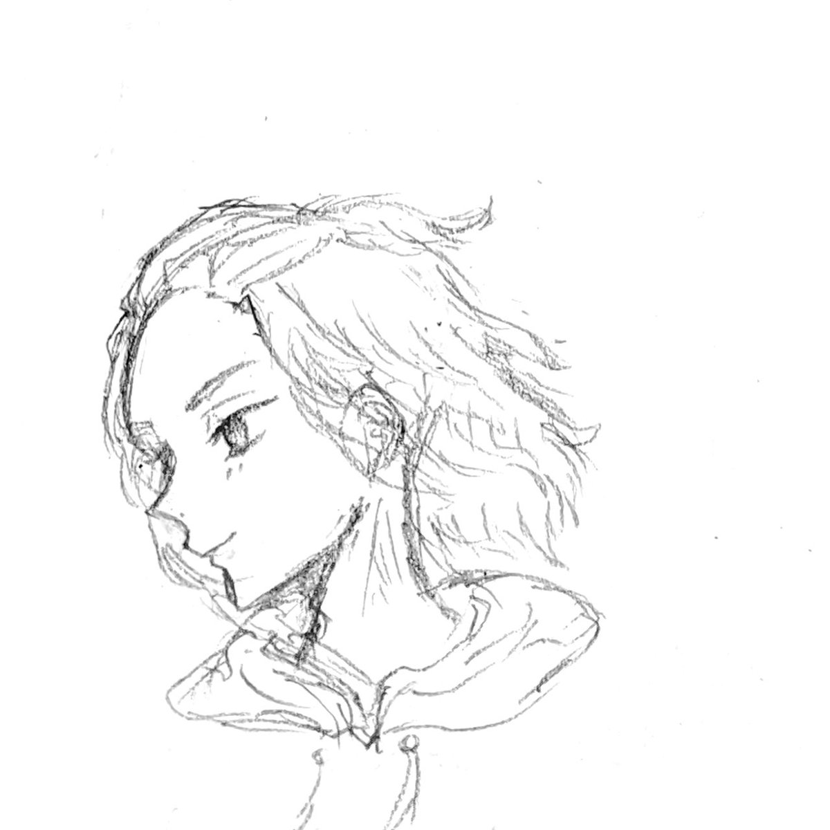 DV30Pwtwnd8v3JM's tweet photo. 講義中に描いたラクガキ　マイキー https://t.co/LVmyVdhAnx