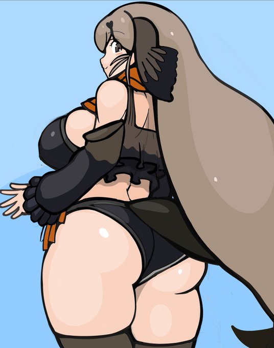 太い線で太い子描いてみた 