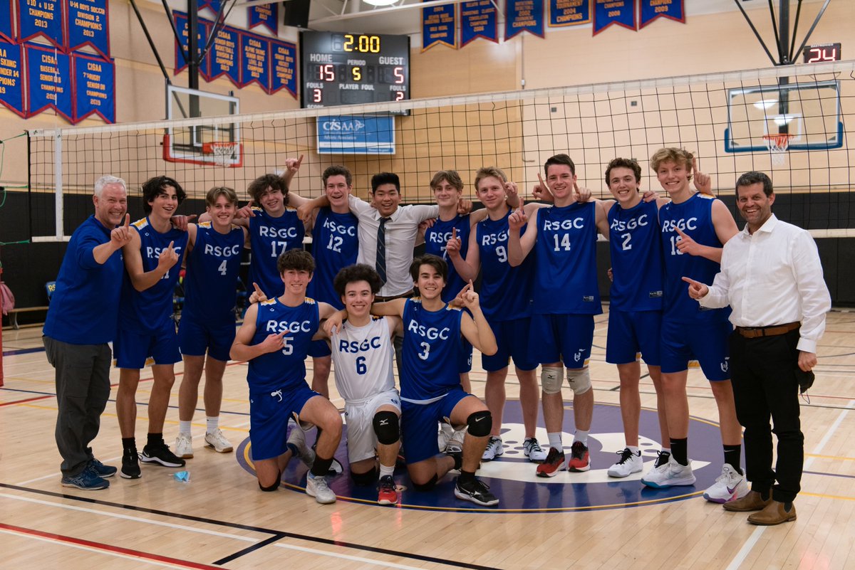 Congratulations to the Senior Volleyball team on yesterday's nail-biting win! The team was able to close out their undefeated season with a five-set win over St. Andrew’s College.

Well done Knights!! Can’t wait for next season. 

#RSGC #SeniorVolleyball #GoKnights