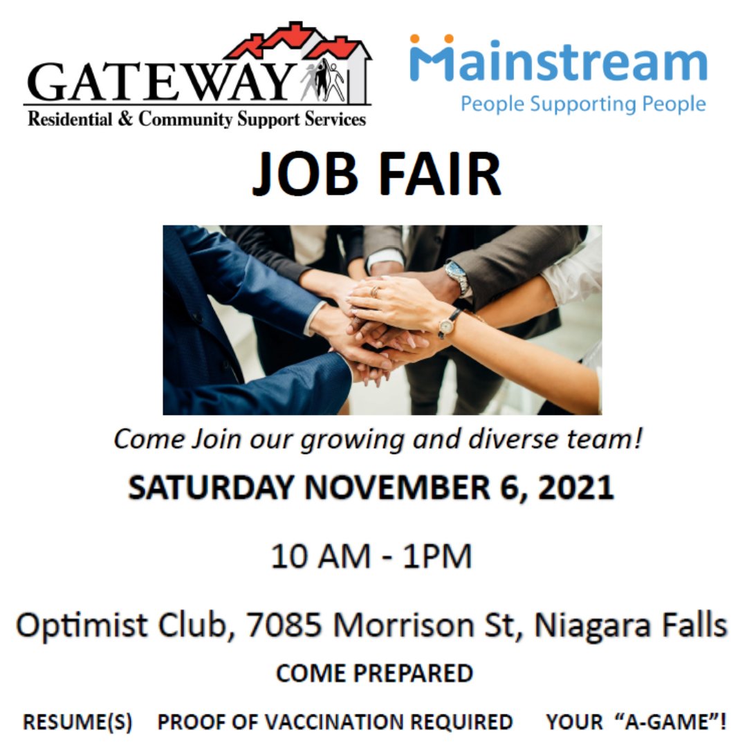 NC_CES's tweet photo. Job Fair this Saturday! 

✨Housing Support Workers 
✨Direct Support Professionals 
✨ Residential Support Worker 
✨ Administrative Support 

And more!! 

Visit our website for more details! 

#niagaracollege #niagararegion #niagaraworks #employment #jobsearch #jobfair https://t.co/wkniJkUxXa
