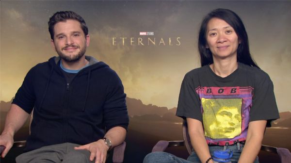JiminGlobal's tweet image. News channel ET Today interviewed Chloé Zhao, Eternals director who swept international film fests. She said she's a BTS fan and knows their songs well. Asked about Friends, a non-title track becoming an OST:

"This is my favorite BTS song. I like Jimin very much. He's so cute."