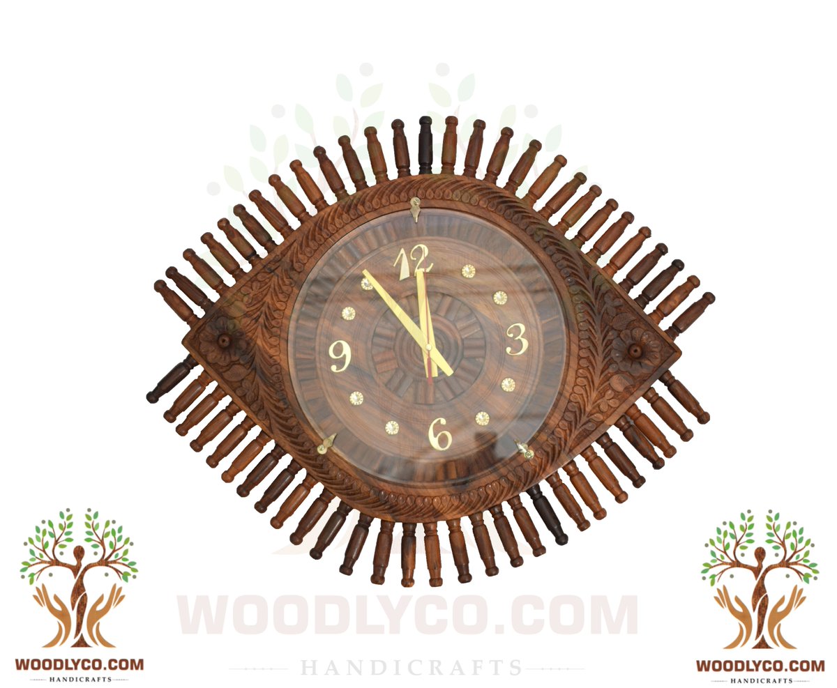 woodlyco_com's tweet photo. Eye Shaped Wallclocks (DWC03)ks made of Rosewood/ Tahli https://t.co/7iDadInR9B Rs.2,100 Woodly Co #woodlyco #allwallclocks #dinningroomwallclocks #durablewallclocks #carvingwork #decor https://t.co/qdheL1uVTu