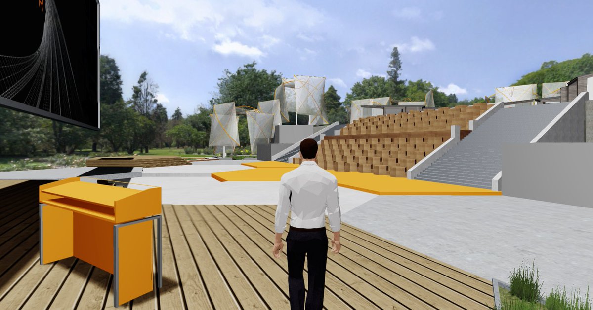 XuverApp's tweet photo. Live on stage! It takes 10 seconds to create your own custom presentation space for virtual meetings and continuous online engagement. 

#3d #metaverse #avatar #marketing #engagement #onlinemarketing #web3 #vr https://t.co/6g0iWKjjEh