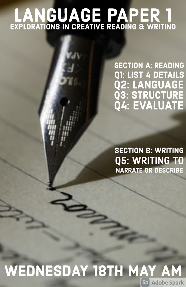 Ello_Miss's tweet photo. Someone amazing, each year, creates &amp; shares exam date posters for @AQAEnglish - I couldn't find them this year so made them (though full credit to the original author because they're pretty much identical) Find them on @LitdriveUK or here: https://t.co/hf7PO5wXgr
@Team_English1 https://t.co/FPNKaUeL5S