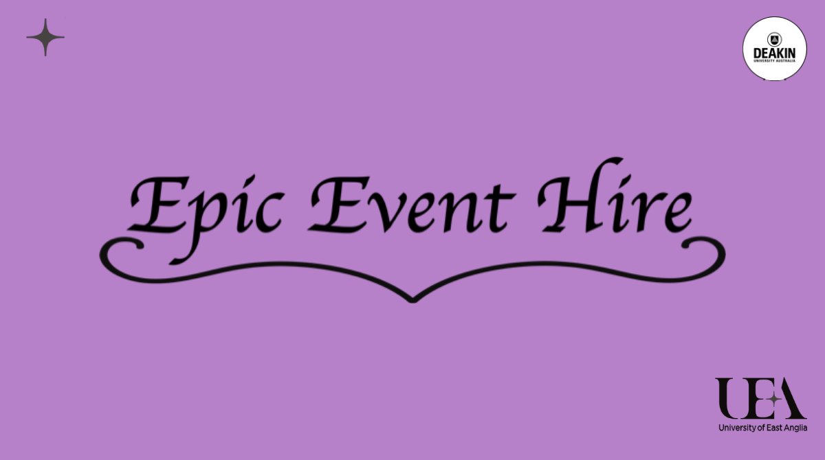 uea_iss's tweet photo. Introducing our second client - Epic Event Hire

Our second team of @Deakin students will be supported by @NorwichBSchool in consulting for @epiceventhire, a local events company who want to further establish their presence in the personalised gifting world. https://t.co/71RU5rrzt2