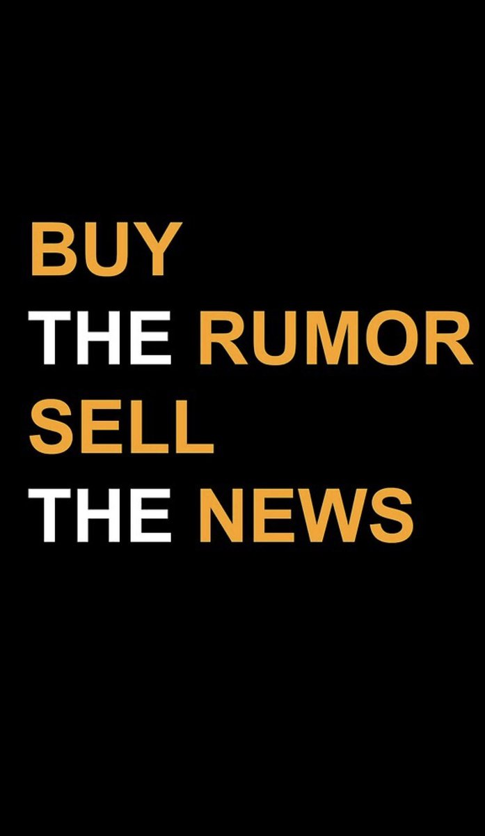 cryptobcncat's tweet photo. 🧶 HILO: Qué es el famoso “buy the rumor sell the news”? 🙀

1/3 El mercado cripto es altamente especulativo, donde los rumores suelen tener mayor poder que las propias acciones realizadas por un proyecto, y el FOMO es quien, en gran medida, dirige el precio de las monedas 😼 https://t.co/XDAgH6Ge7E