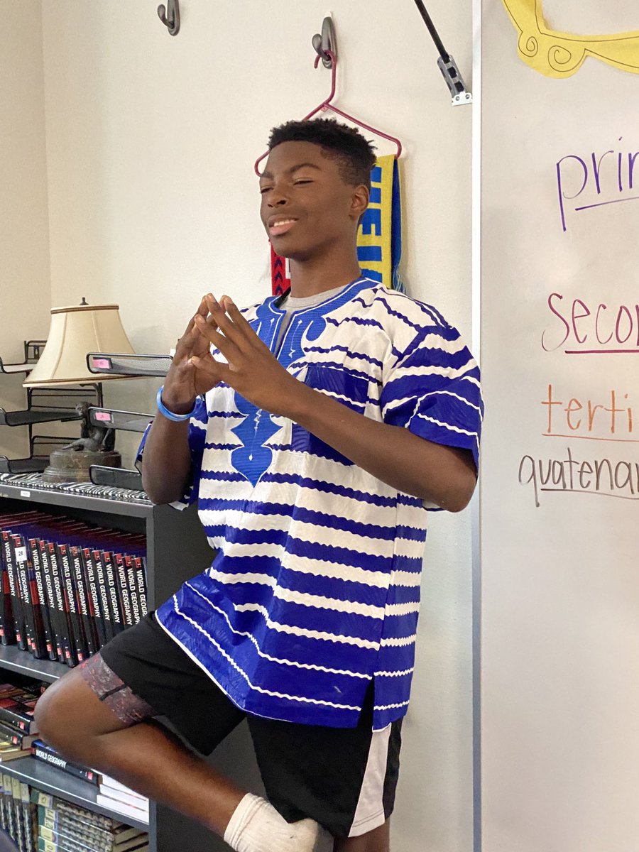 geowithzio's tweet photo. Greg is embracing his zen, while trying on the shirt gifted from a former VP candidate of Liberia. https://t.co/OoCelvHo2t