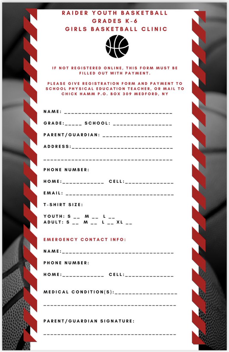RYB K-2 and 3-6 GIRLS BASKETBALL CLINICS ARE BACK IN ACTION!! 🏀❤️🖤 

Don’t miss out!! Register online today @ sportsplus.app/public/4063

<a href="/PMcoachGALL/">Coach Gallagher</a> <a href="/PatMedAthletics/">Pat-Med Athletics</a>