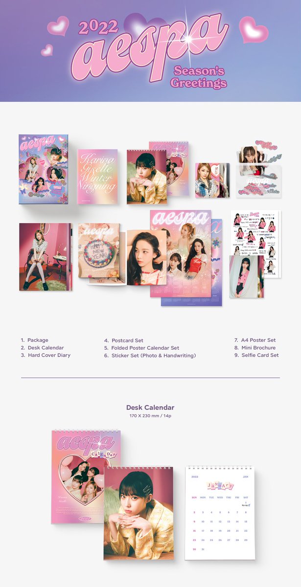 _tokkinabi's tweet image. wts.lfb
Aespa Season Greetings 2022 Tingi PH GO

DP on or Before Nov 9 sana. 

Possible ETA February 2022
Need to take all before opening another set.

Prices on the pictures. 
mine or dm to avail
pahelp rt or heart. thank u 🥺🥰

I VOTE #MAMAVOTE #aespa 
@aespa_official
