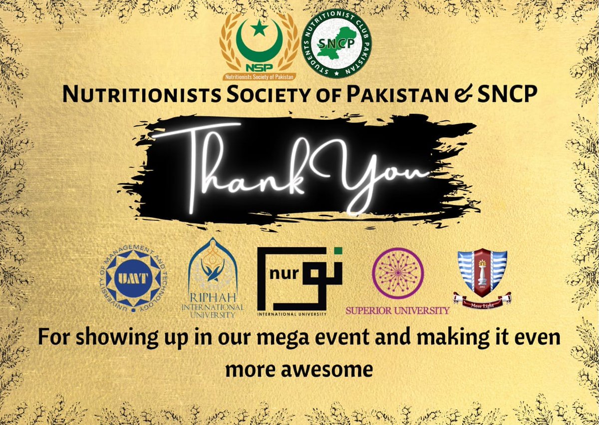 Sncpofficial's tweet photo. In the end, NNM 21 was a great success, and we would like to thank all of the institutes and companies who collaborated with us, and helped make it so successful.

#Sncp #Nsp #voice_of_nutrition #dietitians #nutritionists #camping #NCCIP #NNM https://t.co/SjMURnL8Fa
