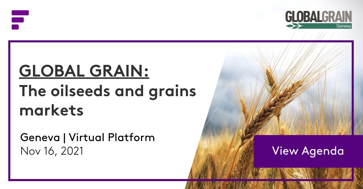 The #oilseeds and grains markets are in a volatile state. What are the key drivers forcing change? What can we expect from 2022? Join us at #GlobalGrain Geneva as we take a deep dive into these markets. 

View the full agenda: fmrkts.com/3nVBpNJ
#FastmarketsGGG