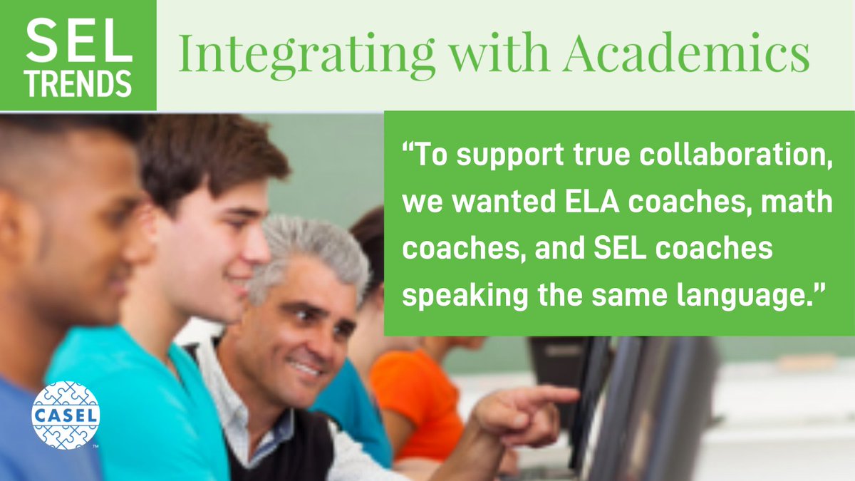 caselorg's tweet photo. #ThinkpieceThursday: As school districts systemically implement social and emotional learning (#SEL), integrating SEL with instructional practices & academic content has become a growing priority. Read more: https://t.co/TCMiXx8cGD https://t.co/C38os0iS9I