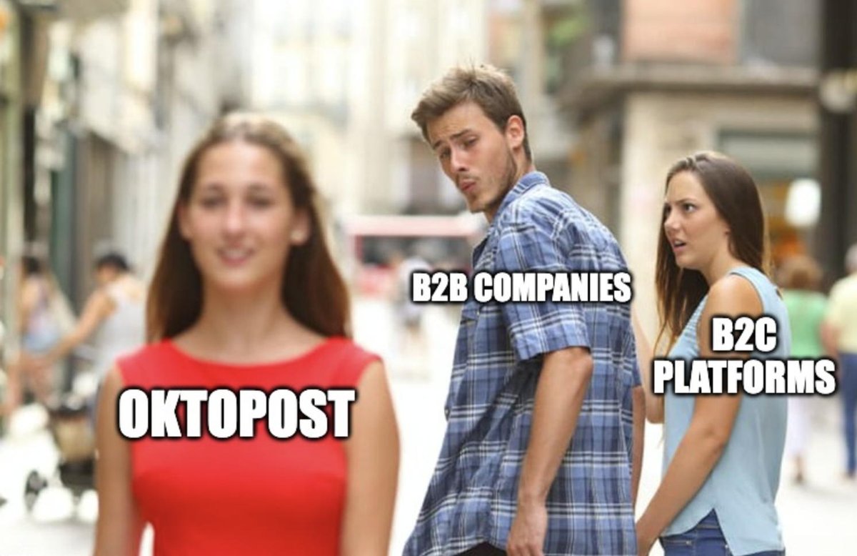 Oktopost's tweet photo. If you're a #B2B company, you need a B2B platform! https://t.co/7iurTPbwWr