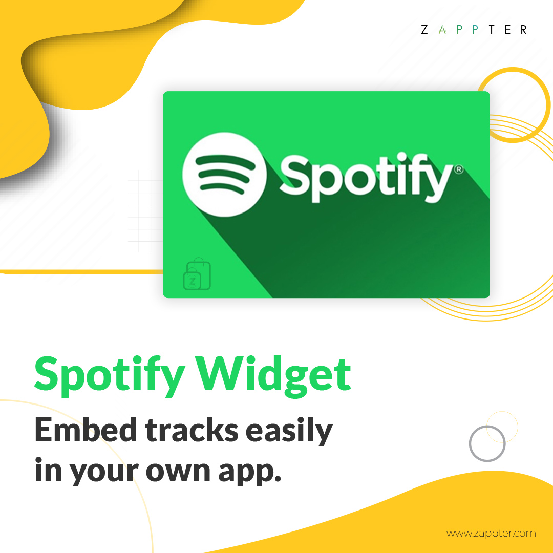 zappter's tweet photo. Zappter goes on ticking more and more boxes to boost your app user engagements through streaming &amp; social platforms.
Now you can enchant and engage your users with the unique @Spotify integration.
Learn more on https://t.co/ulWCqANIZZ

#zappter #spotify #design #appbuilder #app https://t.co/z7YSCJuEJE