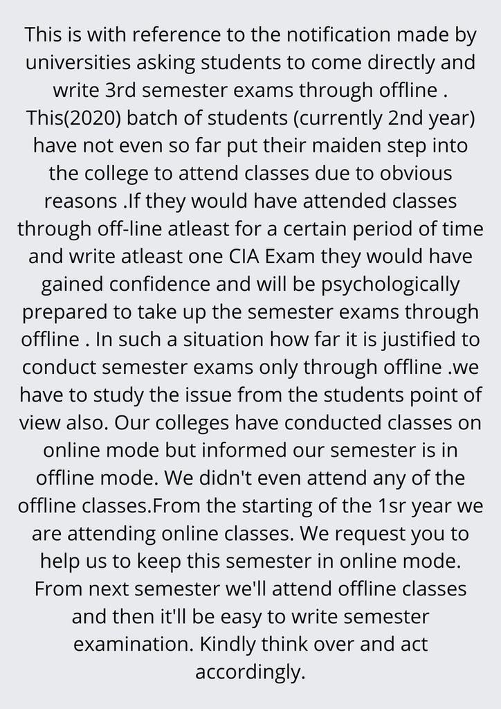 najmas_d's tweet photo. #weWantOnlineExam https://t.co/KnfNkzH2bS