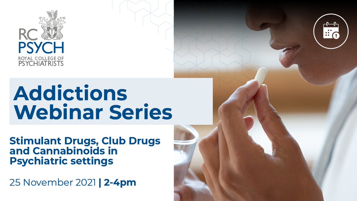 Royal College of Psychiatrists (@rcpsych) on Twitter photo Programme announced for the final event in the Addictions Webinar Series taking place in just 3 WEEKS! If you missed the last two webinars, you can still book the whole series to get on demand access! bit.ly/3GKg2rv #AddictionsWebinars21
<a href="/rcpsychAddFac/">RCPsych Addictions Faculty</a> Programme announced for the final event in the Addictions Webinar Series taking place in just 3 WEEKS! If you missed the last two webinars, you can still book the whole series to get on demand access! bit.ly/3GKg2rv #AddictionsWebinars21
<a href="/rcpsychAddFac/">RCPsych Addictions Faculty</a>