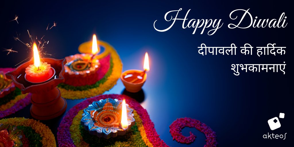 Akteos's tweet photo. Toute l’équipe #Akteos vous souhaite un joyeux #Diwali ! 🔥

Fête majeure dans la #culture indienne, le Diwali aussi appelé #Divali ou #Deepavali célèbre la victoire du bien sur le mal, de la lumière sur l’obscurité. https://t.co/U4iYgBwBSY