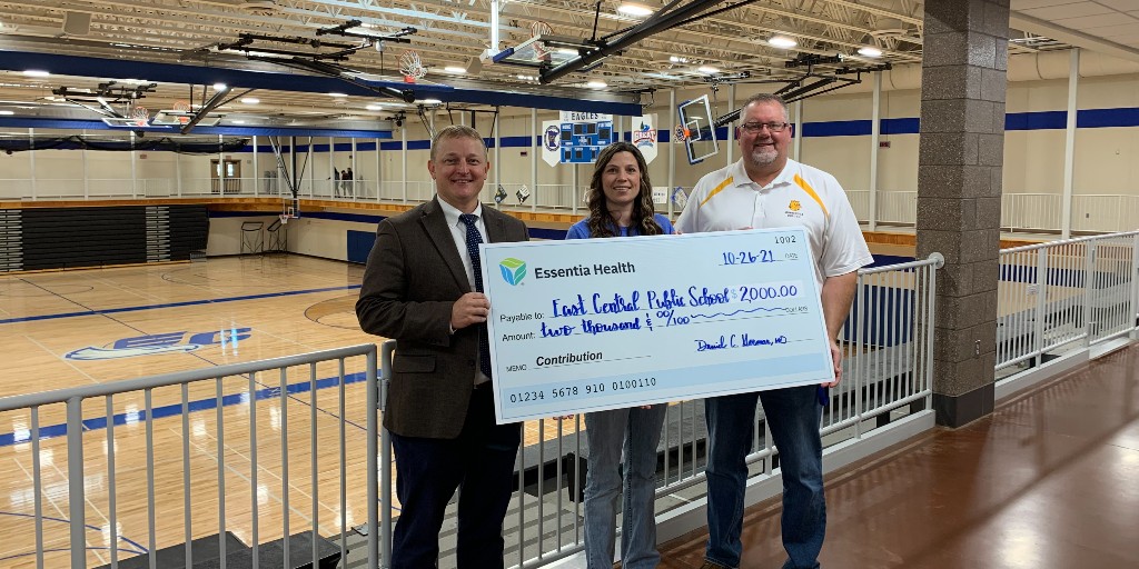 #TOGETHERWETHRIVE: East Central Public Schools in #FinlaysonMN was recently granted $2,000 to support a fitness center upgrade that will benefit students, athletes, PE classes, and staff. We’re grateful for their efforts to promote a healthy, active lifestyle! #isd2580