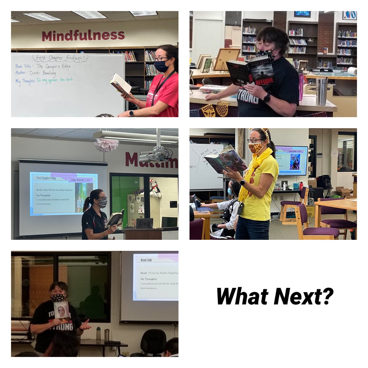 So many good books! What suggestions do you have for #FirstChapterFriday ? <a href="/longs_peakms/">Longs Peak Middle School</a> <a href="/MelanieScovill/">Melanie Scovill</a> #Reading #books #svvsdReads #middleschool #middleschoollibrarian
