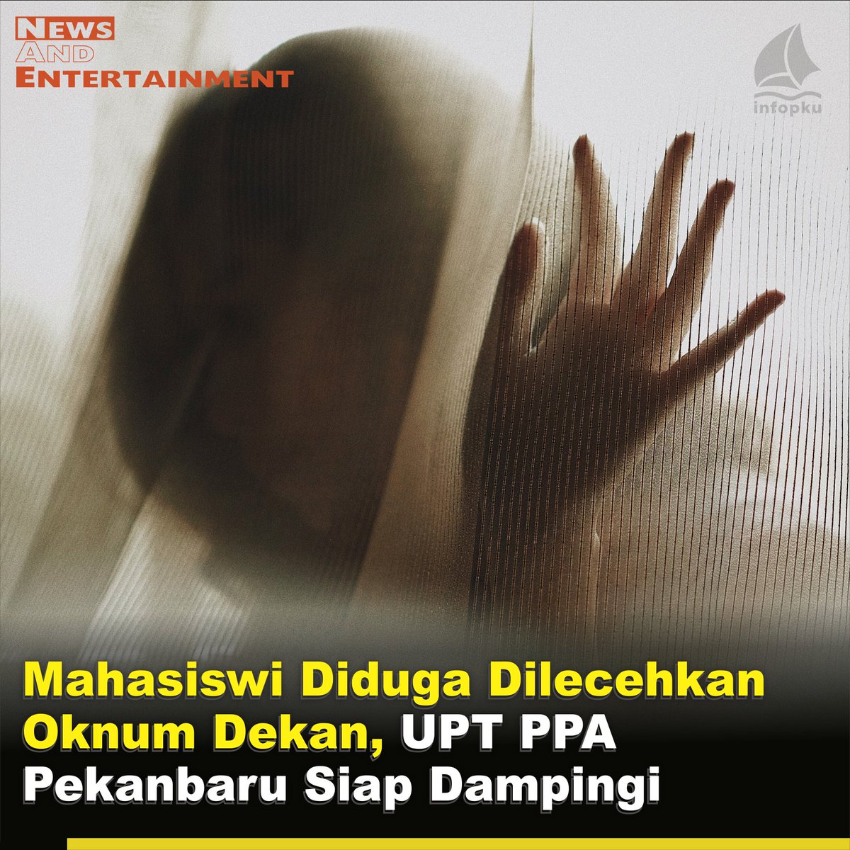 infoPKU's tweet photo. UPT Perlindungan Perempuan dan Anak Kota #Pekanbaru di Dinas Pemberdayaan Perempuan dan Perlindungan Anak (DP3A) Kota Pekanbaru siap memberi pendampingan kepada mahasiswi diduga korban pelecehan seksual di FISIP Unri.
Sumber: https://t.co/lL09gL2iP2
#infoPKU #westandwithvictim https://t.co/GaiKkv5oGI