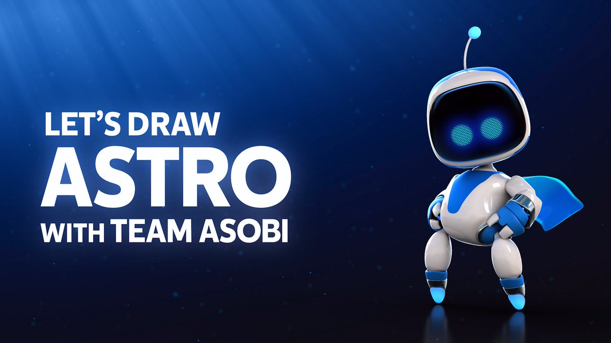 PlayStation's tweet photo. Assemble lovable robot Astro with this handy drawing guide: https://t.co/NecCrfhrHS https://t.co/lG0l77c4a1