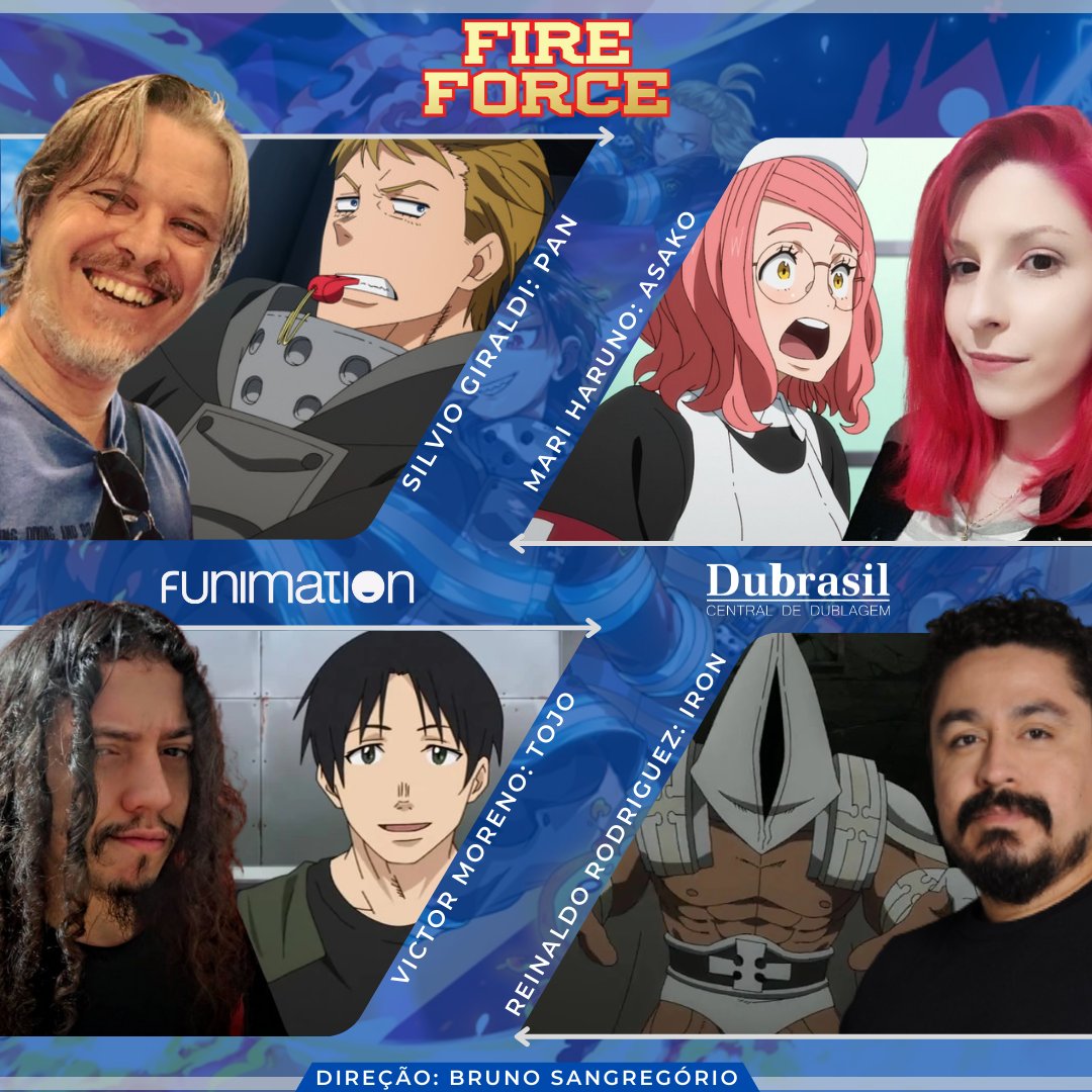  Dublagem de Fire Force estreia em novembro na  Funimation
