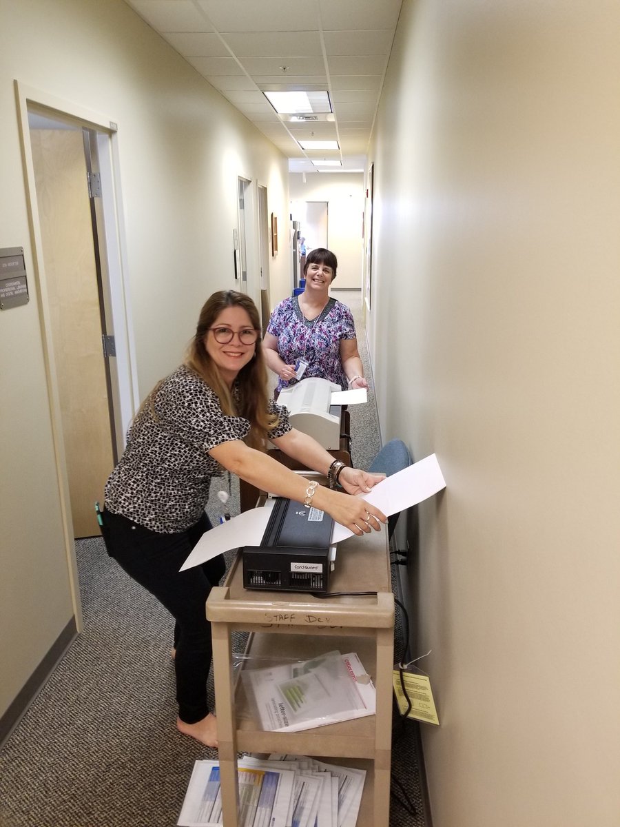 CCPSPLII's tweet image. Created an assembly line in the hallway as well prepare for Academic Coaching Academy for both Bench and Induction. @collierschools #InstructionalCoaching #professionallearning