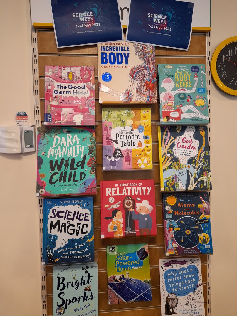clarelibrary's tweet photo. Science Week runs from the 7th to 14th November.
Check out this fantastic display of new and exciting science themed books in Killaloe Library!
#ScienceWeek2021 #scienceinthelibrary #sciencebooksforkids https://t.co/q2XgBHFp1Y