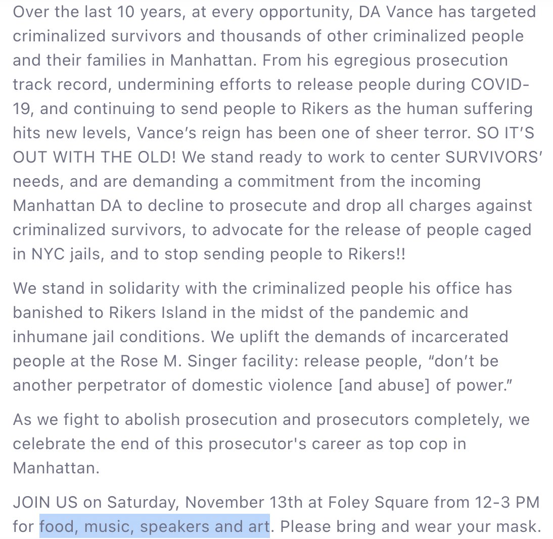 survivepunishNY's tweet photo. Instead, this is about good vibes, saying GOOD RIDDANCE, and reaffirming our commitments to stand with survivors in a joyful and principled community gathering.
So join us to say #ByeCy on November 13! Details + registration here: https://t.co/pogUfkcgRF https://t.co/5EDwPA4UPm