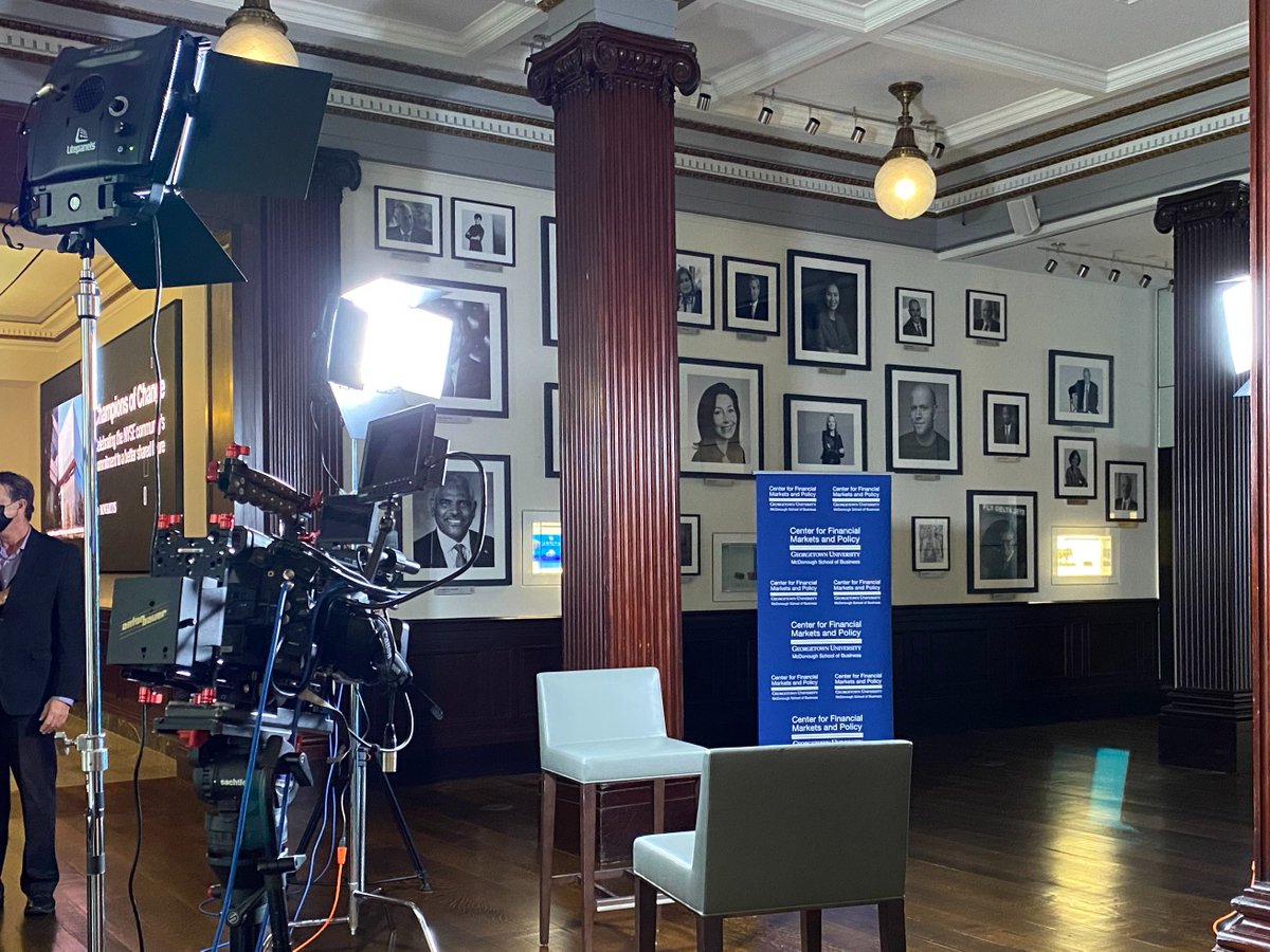 GUFinPolicy's tweet photo. We recorded one of the fireside chats for #FMQ2021.
Can you guess where we were and which speaker it is?
@msbgu #finance #GUFinance #FinancialMarkets #guesswho https://t.co/bFNfQ3FvnE