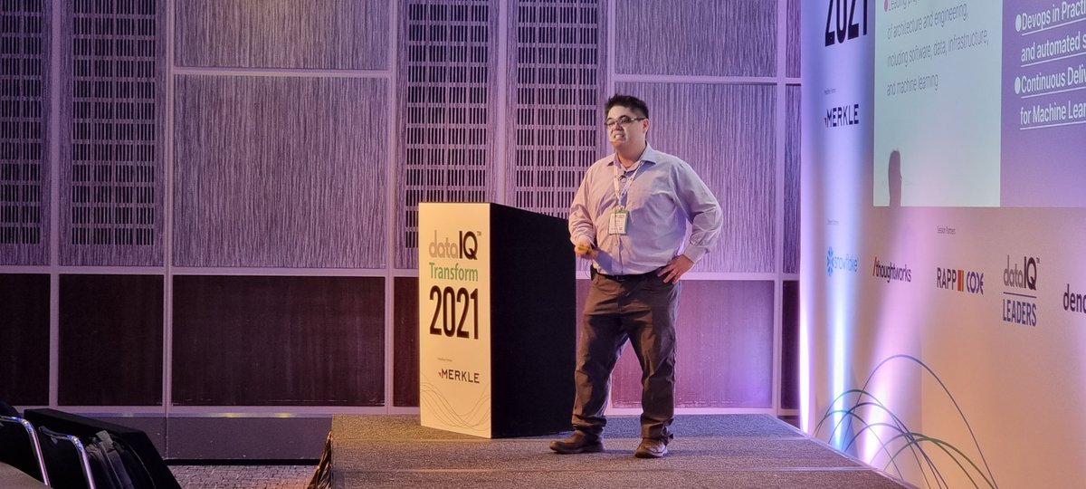 TheDataIQ's tweet photo. Danilo Sato from @thoughtworks looks at 3 types of problems where AI can deliver business value without requiring large upfront investment in data at #DataIQTransform https://t.co/9MmN7eTGXs