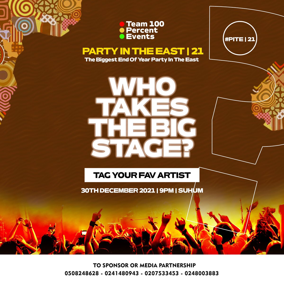 Tag Your Fav Artist to be billed on our Biggest Platform #pite21