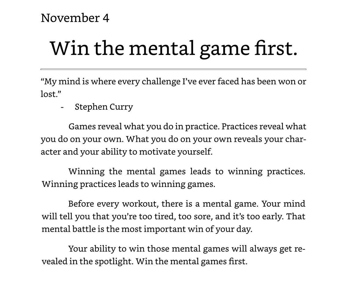 JennaBolstad's tweet photo. Win the mental game first! https://t.co/WroAqhmfSQ