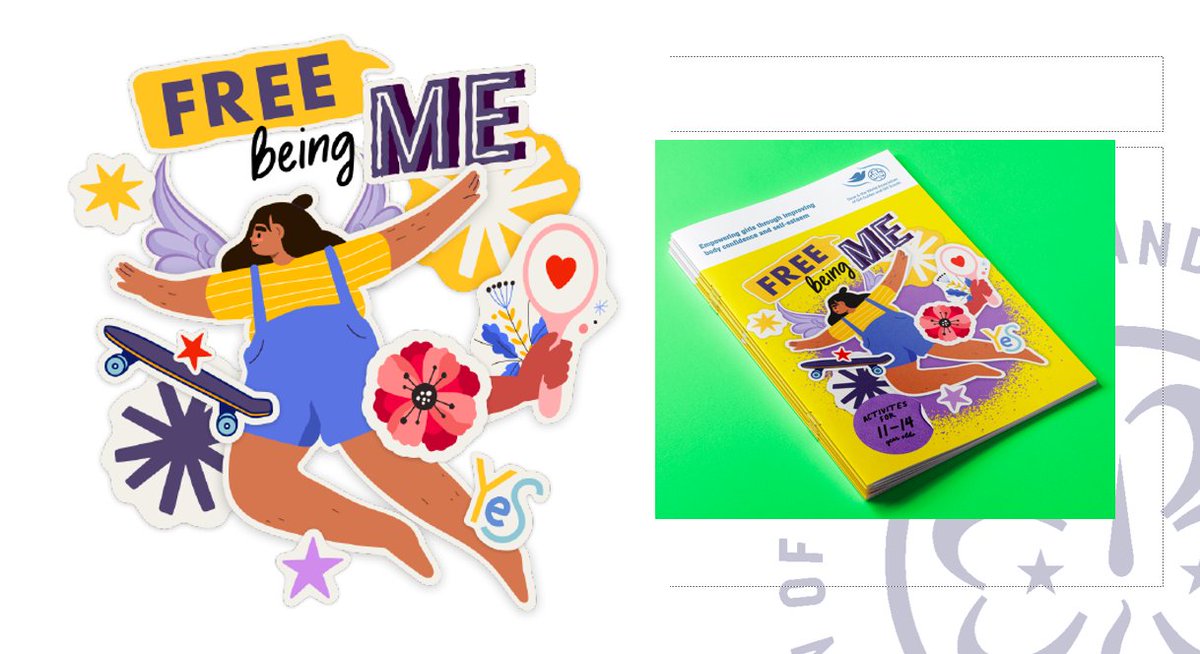 We’re looking for someone to re-design our popular #FreeBeingMe 'Activity Packs' that educate young people about body confidence and self-esteem.🤩

To find out more about this awesome job opportunity, visit 👉wagggs.org/en/jobs-opport… 👈 and apply by 11.11.21!