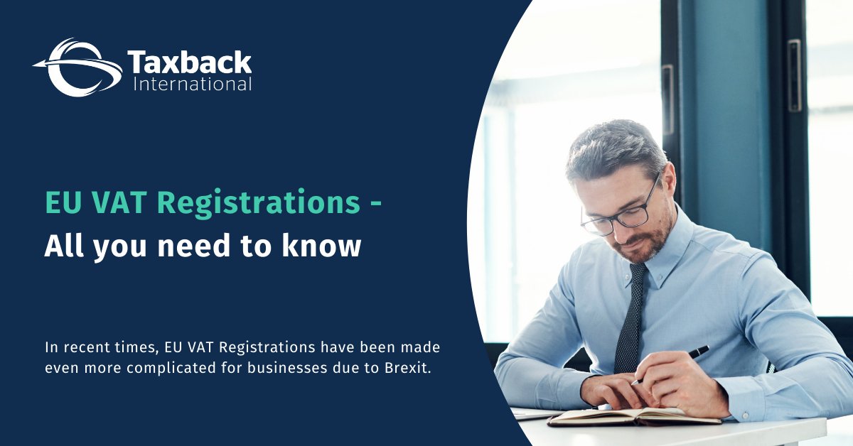 FintuaGlobal's tweet photo. EU #VAT Registrations have been made even more complicated for businesses due to #Brexit.

Our senior VAT experts have explored the “who, when, and what?” of VAT #Registrations in the EU.

If you would like to learn more about the above areas, click here: https://t.co/qY3lJTXl42 https://t.co/fk7dkpOiLY