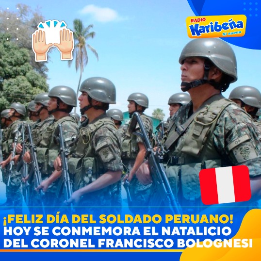 ¡Feliz día del soldado peruano! ♥️