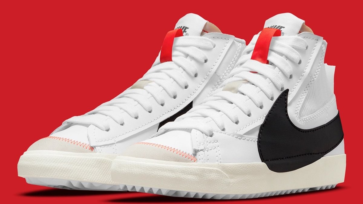 SwagCraze1's tweet photo. First Look: Nike Blazer Mid Jumbo which dropped today at selected retailers. https://t.co/9SLpC51gt2 https://t.co/iQXN3UOlnS