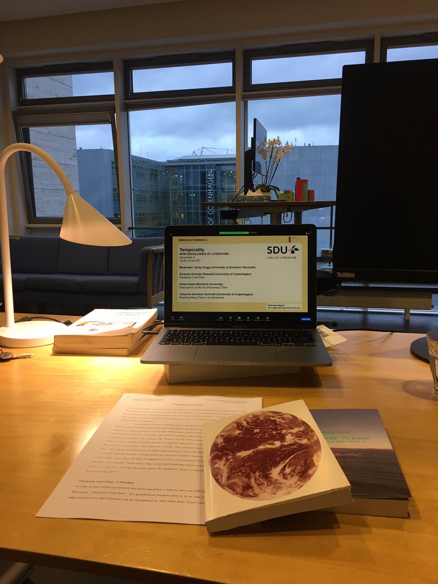 My <a href="/uol_sdu/">Uses of Literature</a> conference view! Excited to present and discuss Temporality and New Sociologies of Literature in a few minutes.