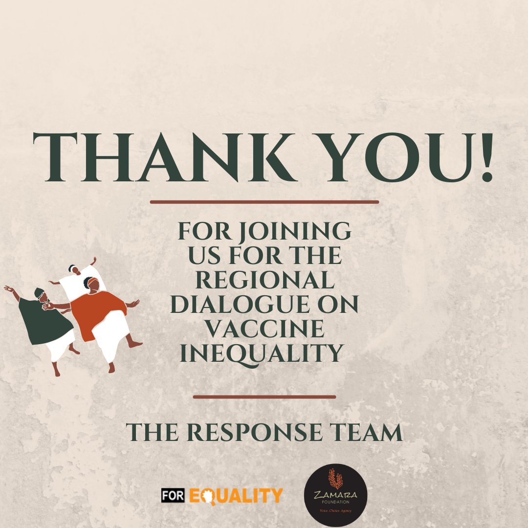 We would like to say Thank you! to our amazing panelists and all those who joined us for the #VaccineInequality Regional Dialogue.

In case you missed it, you can catch the discussion on our Youtube page:
youtube.com/watch?v=wB8MgJ…