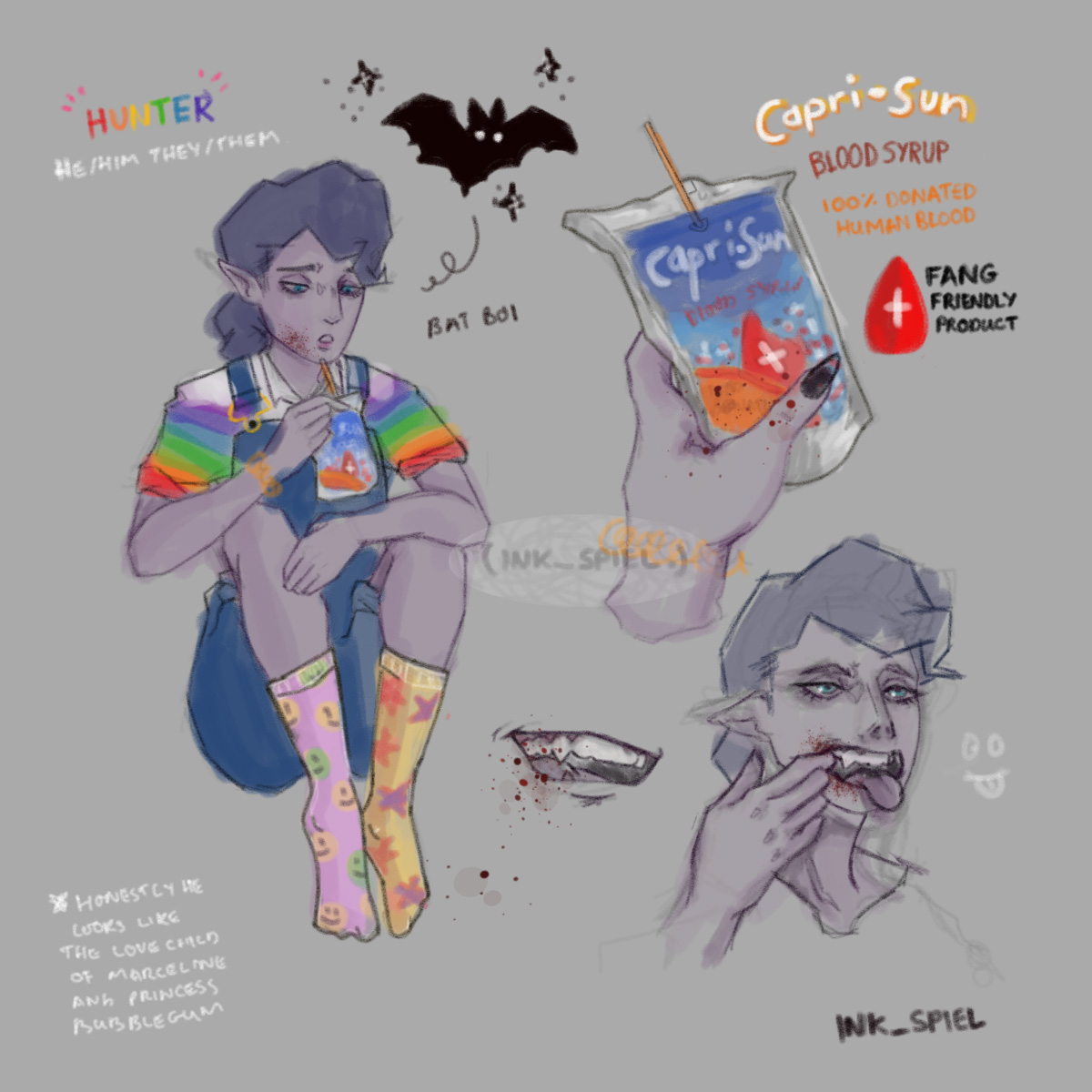 Ink_Spiel's tweet photo. Belated Halloween post. 
Meet my bb Hunter 
#artph #Halloween https://t.co/3Chl59GpoT