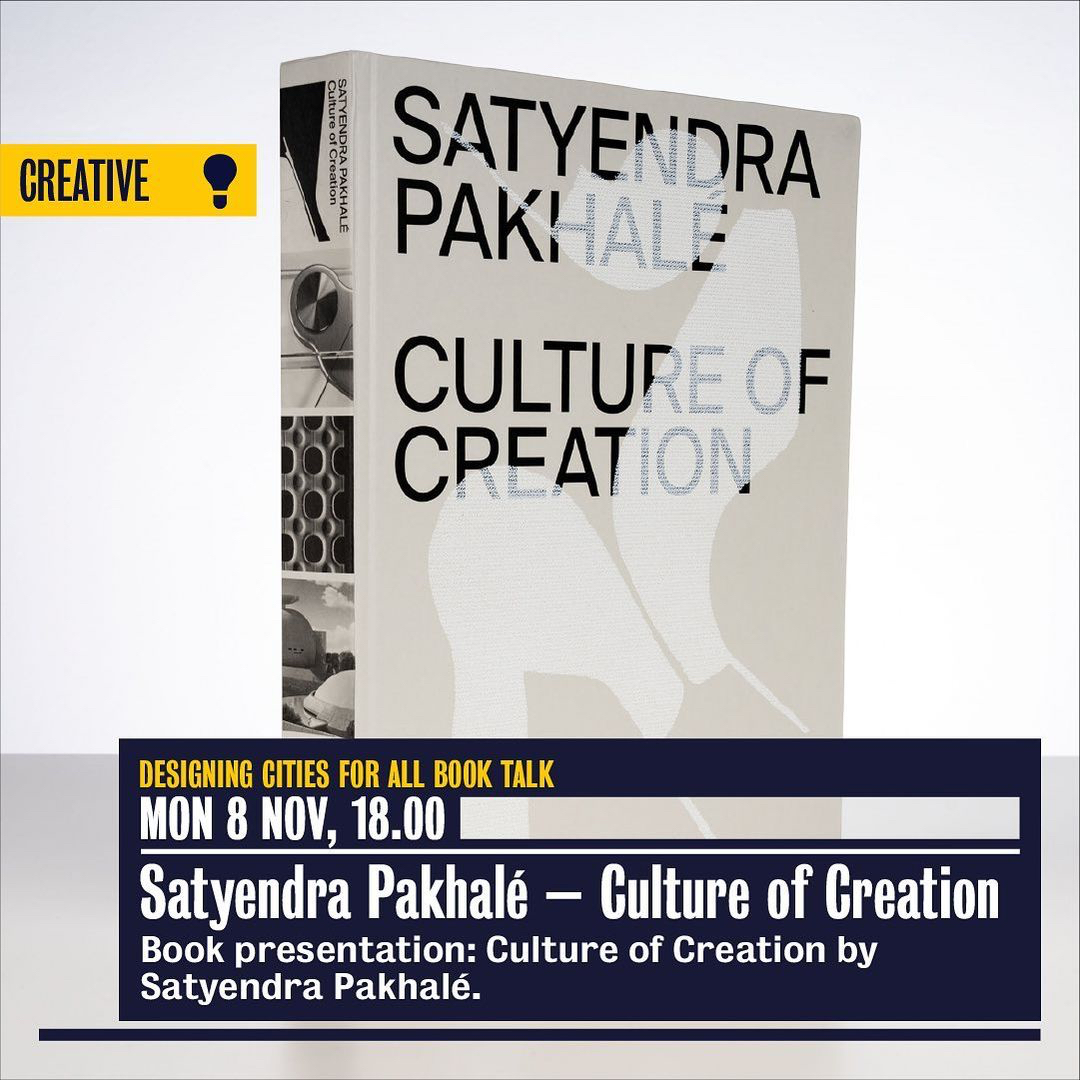 MON 8 NOV, 18.00 | Designing Cities for All Book Talk: Satyendra Pakhalé – Culture of Creation | With <a href="/SatyenPakhale/">Satyendra Pakhalé</a>  ⁠⁠ <a href="/De_Zwijger/">Pakhuis de Zwijger</a>  

#PakhuisDeZwijger #NewMetropolis #Programma #Agenda #Planning #Rechtvaardig #Leefbaar #Groen #Slim #Bloeiend #Creatief