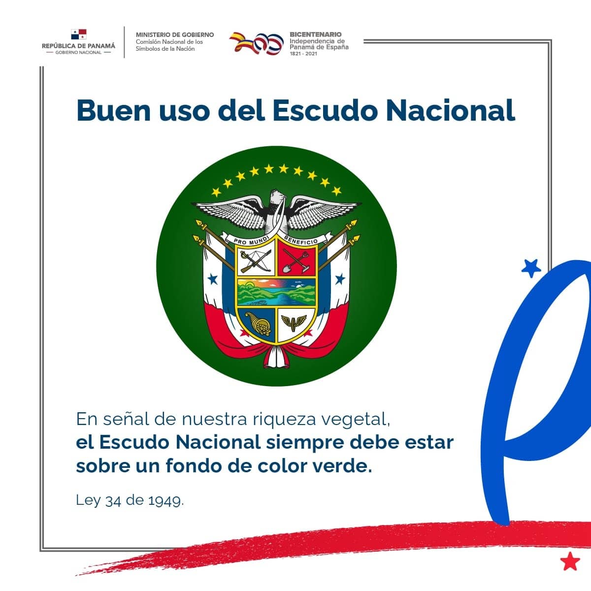 CONASINAPma's tweet photo. El Escudo Nacional, fue ideado por Don Nicanor Villalaz Lamela, e interpretado artísticamente por don Max Lemm Bielert. 

Ley ⤵️
https://t.co/aSgLIvtIpd https://t.co/btRhR2fQ2W